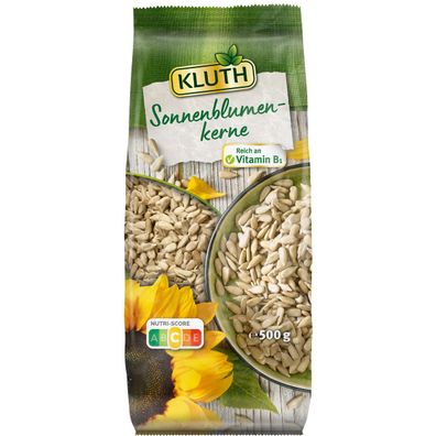 Kluth Sonnenblumenkerne zum Snacken reich an Vitamin B1 500g