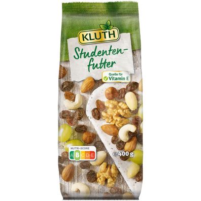 Kluth Studentenfutter Premium Snack Quelle für Vitamin E 400g