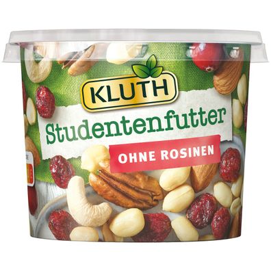 Kluth Studentenfutter ohne Rosinen Frucht Nuss Mischung 275g