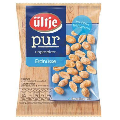 ültje pur Erdnüsse im Ofen Gebacken und ungesalzen köstliche 200g