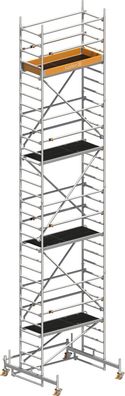 Layher Rollgeruest Uni Leicht mit Sicherheitsaufbau P2 und Uni Telegelaender 9,26m A