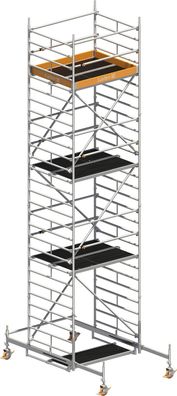 Layher Rollgeruest Uni Kompakt P2 mit Uni Telegelaender 8,38m AH