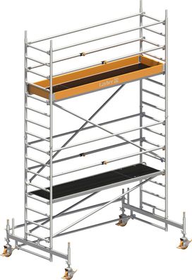 Layher Rollgeruest Uni Standard P2 mit Uni Telegelaender 5,35m AH