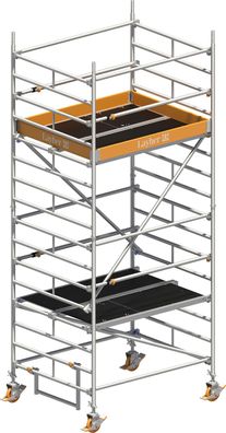 Layher Rollgeruest Uni Kompakt P2 mit Uni Telegelaender 5,20m AH
