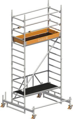 Layher Rollgeruest Zifa P2 mit Uni Telegelaender 4,76m AH