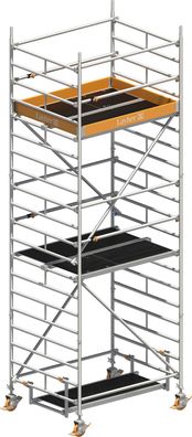 Layher Rollgeruest Uni Kompakt P2 mit Uni Telegelaender 6,20m AH