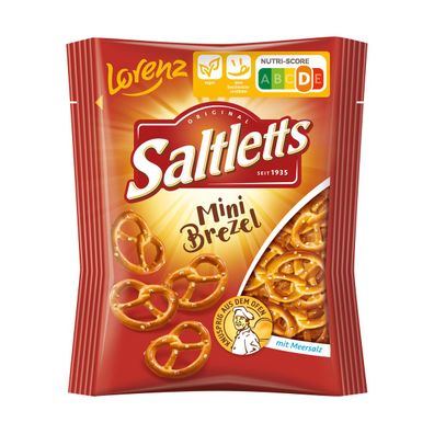 Lorenz Saltletts Mini Brezel mit Meersalz und weniger Fett 40g