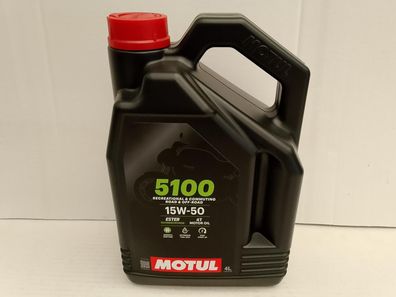 9,20€/ l Motul 5100 4T 15W-50 4 L teilsyn 4-Takt Motorrad Öl