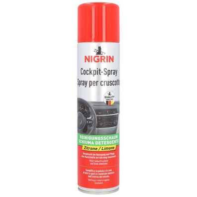 Nigrin Cockpit-Spray Pfleger 400ml Kunststoff-Pflege Cockpit-Reiniger Reinigung