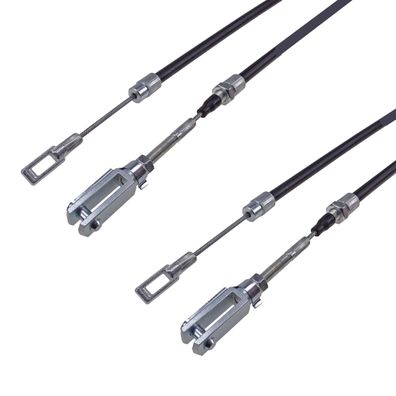 2 x Bowdenzug Bremsseil passend für BPW 230 x 40 RASK HL=830 SL=1070 mit Gabelkopf
