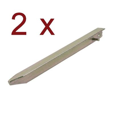2 x T - Zelthering 30cm Metall