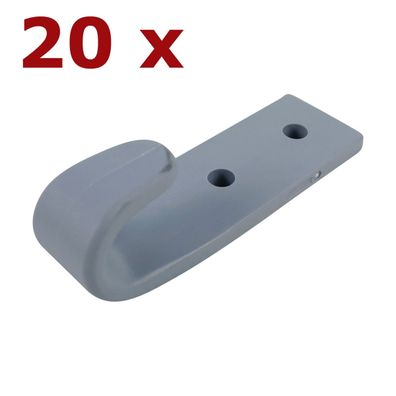 20x Zweiloch Planenhaken aus Kunststoff Lochabstand ca. 20mm