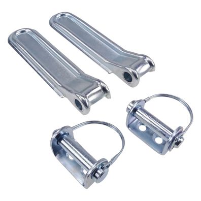2er Set Bordwand Klappenscharnier verzinkt Länge 270 mm Ø 16mm für PKW Anhänger