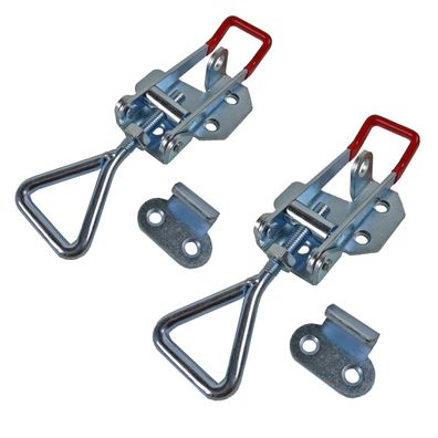 2er Set Exzenterverschluss verstellbar 70-81mm inkl. Gegenhalter