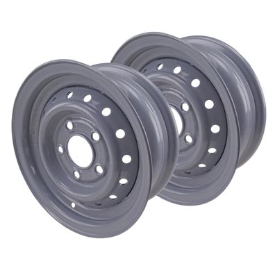 2er Set Felge 4,5 J x 12 H2, Mittenl. 67mm LK 112, 5 Loch, ET 20 f. PKW Anhänger