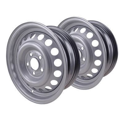 2er Set Felge 6J x 15 H2 Mittenloch 67mm, LK 112, 5 Loch, ET 30 f. PKW Anhänger
