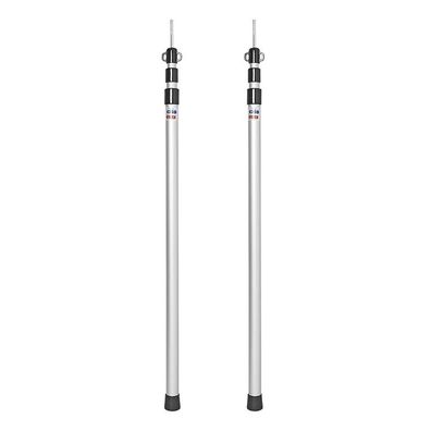 2er Set Teleskopzeltstangen 93-230cm aus Alu