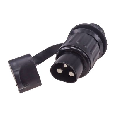 3 poliger Stecker nach DIN 9680 für PKW Anhänger / Baumaschinen / Landmaschinen