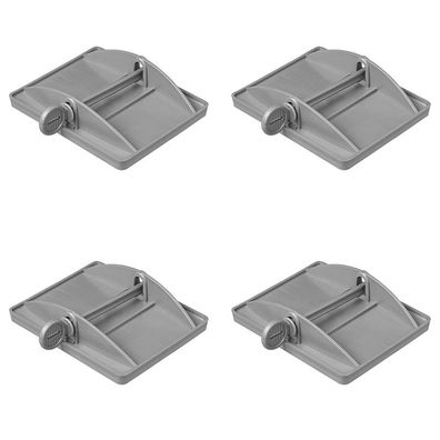 4er Set Stützplatten XL für Wohnwagen Stützen