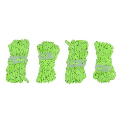 4er Zelt Abspannseil Set neon glow-in-the-dark