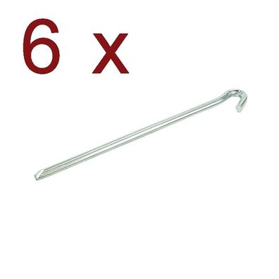 6 x Felsbodenhering 23cm Metall Dreieck