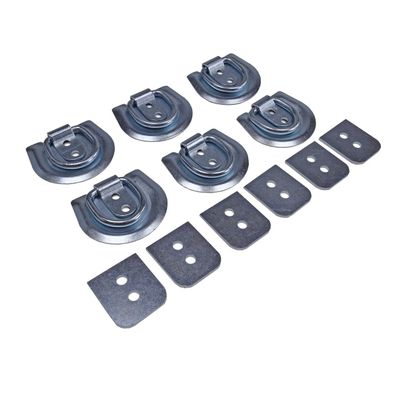 6er Set Zurrösen zum Nachrüsten Spar Set inkl. Gegenplatten für PKW Anhänger