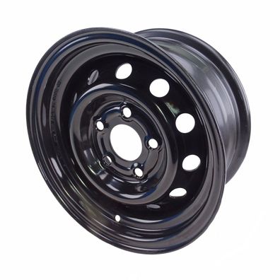 Felge 6J x 13 H2, schwarz, ML 67mm, LK 112, 5 Loch, ET 30 für PKW Anhänger