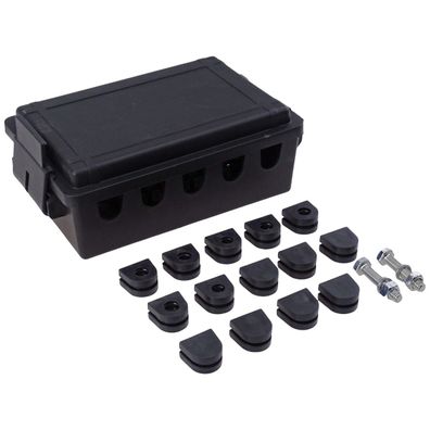 Kabelverbinder Dose / Klemmdose / Verteilerdose mit 10 poligem Anschlussblock