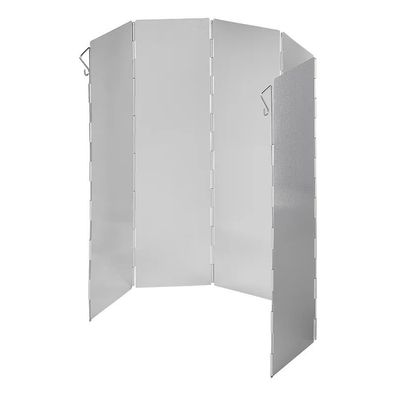 Koch Windschutz 5-teilig faltbar aus Aluminium 49 x 36 cm für Campingkocher