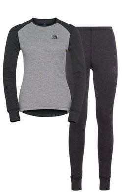 Odlo Damen Active Warm Eco Layer Set grey melange