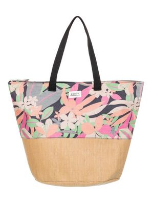 Roxy Shopper Waikiki Life Shopper Flowers Black