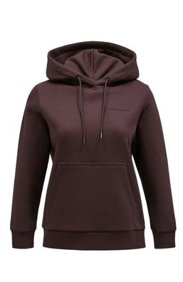 Peak Performance Damen Original Logo Hood Desert Plum