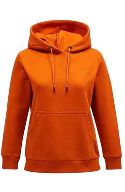 Peak Performance Damen Original Logo Hood Gold Flame