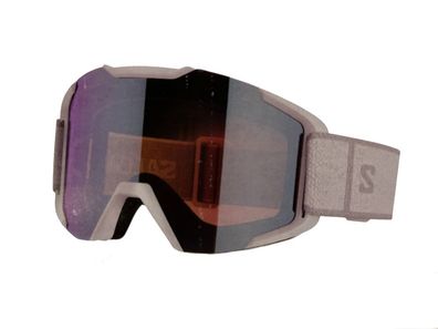 Salomon Schneebrille XView Photo White/AW Blue