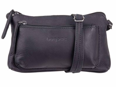 Bagsac Damen Leder Reißverschlusstasche B488001 - Farben: braun