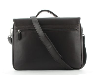 Prato Unisex Aktentasche Aktenkoffer Laptoptasche Leder - Farben: Dunkel