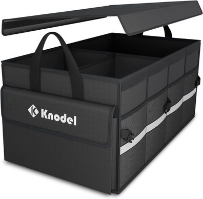 Knodel Kofferraumtasche, Auto Kofferraum Organizer mit Deckel, Autotasche Auto