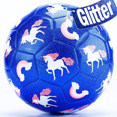 Fußball Spielzeug Mit Ballpumpe und Netz, Neuer Kinder Fußball Ball, Blau