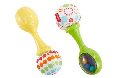 Fisher-Price Rumba-Rasseln - Set aus 2 Rasseln mit bunten Perlen fér Kinder