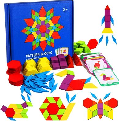 Leadstar Holzpuzzles, Tangrams Holzpuzzles Geometrische Formen Puzzle, angrams