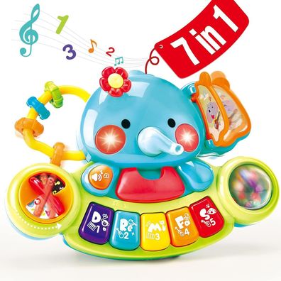 Musikspielzeug Baby Spielzeug 6 Monate, Elefant Baby Spielzeug ab 3 6 Monate