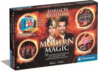 Clementoni 59313 Ehrlich Brothers Modern Magic, Zauberkasten, Kinder ab 7 Jahre