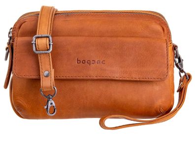 Bagsac Casual Damen Leder Umhängetasche B488007 - Farben: 31 cognac