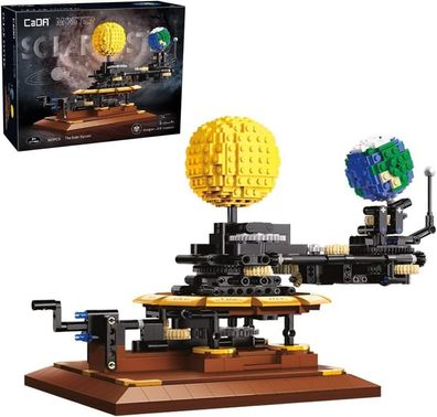 CaDA Klemmbausteine c71004w Technik Sonnensystem Set, 865 Teile Modell Bau-Set