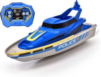 Dickie Toys - RC Polizei-Boot - ferngesteuertes Spielzeug-Boot in Polizei-Design