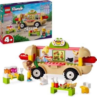 LEGO Friends Hotdog-Truck, Mobiles Restaurant-Spielzeug fér Kinder ab 4 Jahre