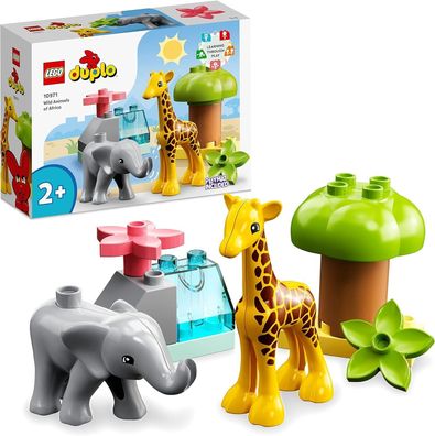 LEGO DUPLO Wilde Tiere Afrikas, Lernspielzeug fér Jungen und Mädchen ab 2 Jahre