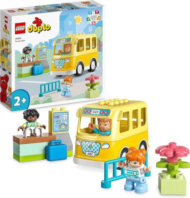 LEGO DUPLO Die Busfahrt Set, Bus-Spielzeug fér Kleinkinder, Spielzeug Bauset