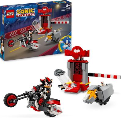 LEGO Sonic The Hedgehog Shadow The Hedgehog Flucht, Set mit Motorrad-Spielzeug