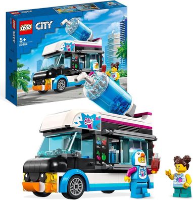 LEGO 60384 City Slush-Eiswagen Set, Sommer-Fahrzeug-Spielzeug fér Kinder Bau Set